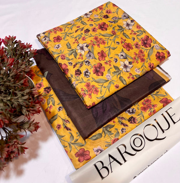 BAROQUE LAWN DIGITAL PRINT 3PC D26