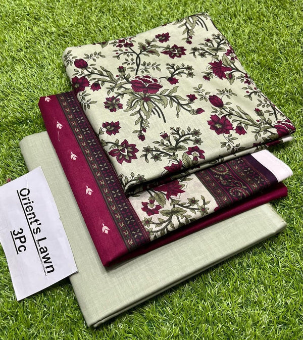 ORIENT LAWN DIGITAL PRINT 3PC D317