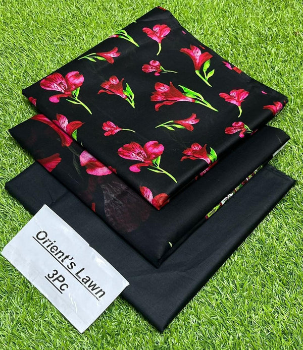 ORIENT LAWN DIGITAL PRINT 3PC D312