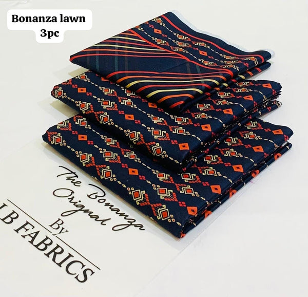 BONANZA LAWN DIGITAL PRINT 3PC D1001