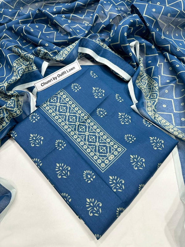 CHUNRI BY OUTFIT LAWN DIGITAL PRINT 3PC D10
