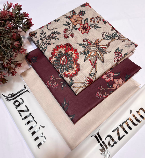 JAZMIN DORIA LAWN DIGITAL PRINT 3PC D09