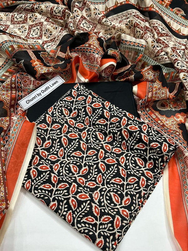 CHUNRI BY OUTFIT LAWN DIGITAL PRINT 3PC D08