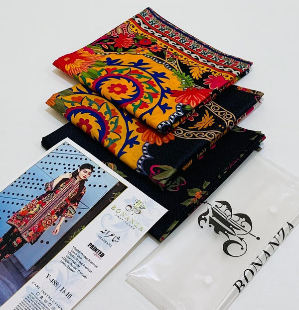 BONANZA LAWN DIGITAL PRINT 3PC D87