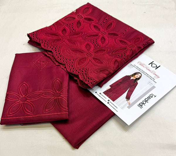 TAWAQAL DHANAK EMBROIDERED 2PC D6