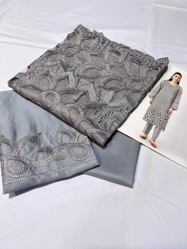 TAWAQAL DHANAK EMBROIDERED 2PC D10