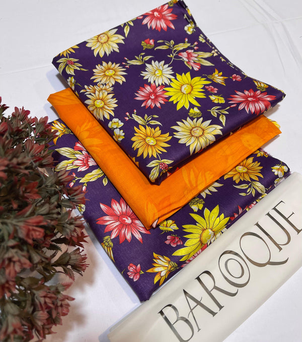 BAROQUE LAWN DIGITAL PRINT 3PC D267