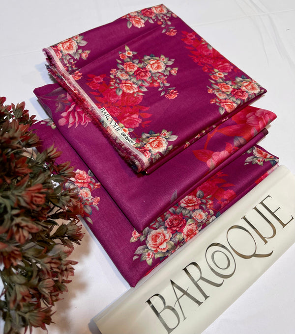 BAROQUE LAWN DIGITAL PRINT 3PC D265