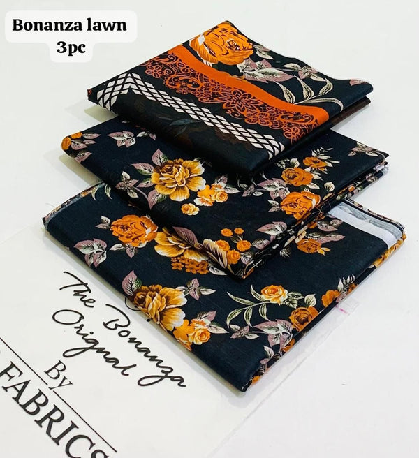 BONANZA LAWN DIGITAL PRINT 3PC D1004