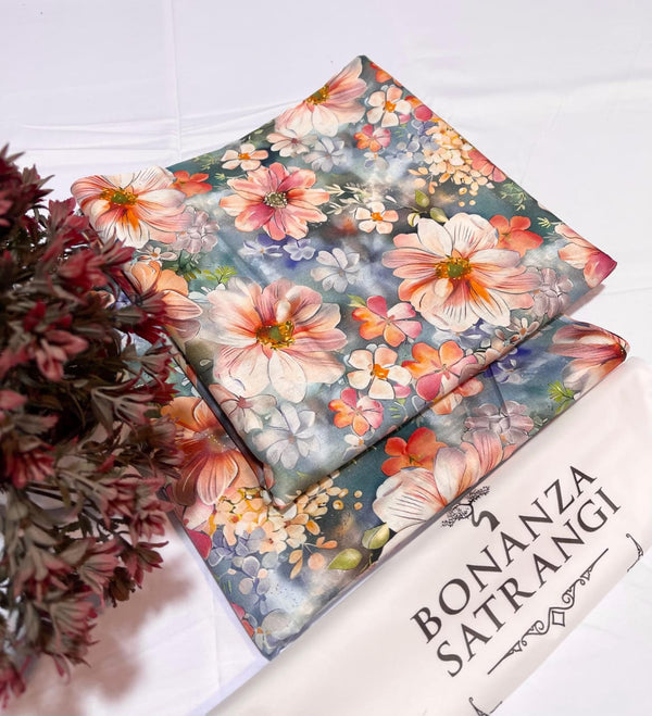 BONANZA LAWN DIGITAL PRINT 2PC D66